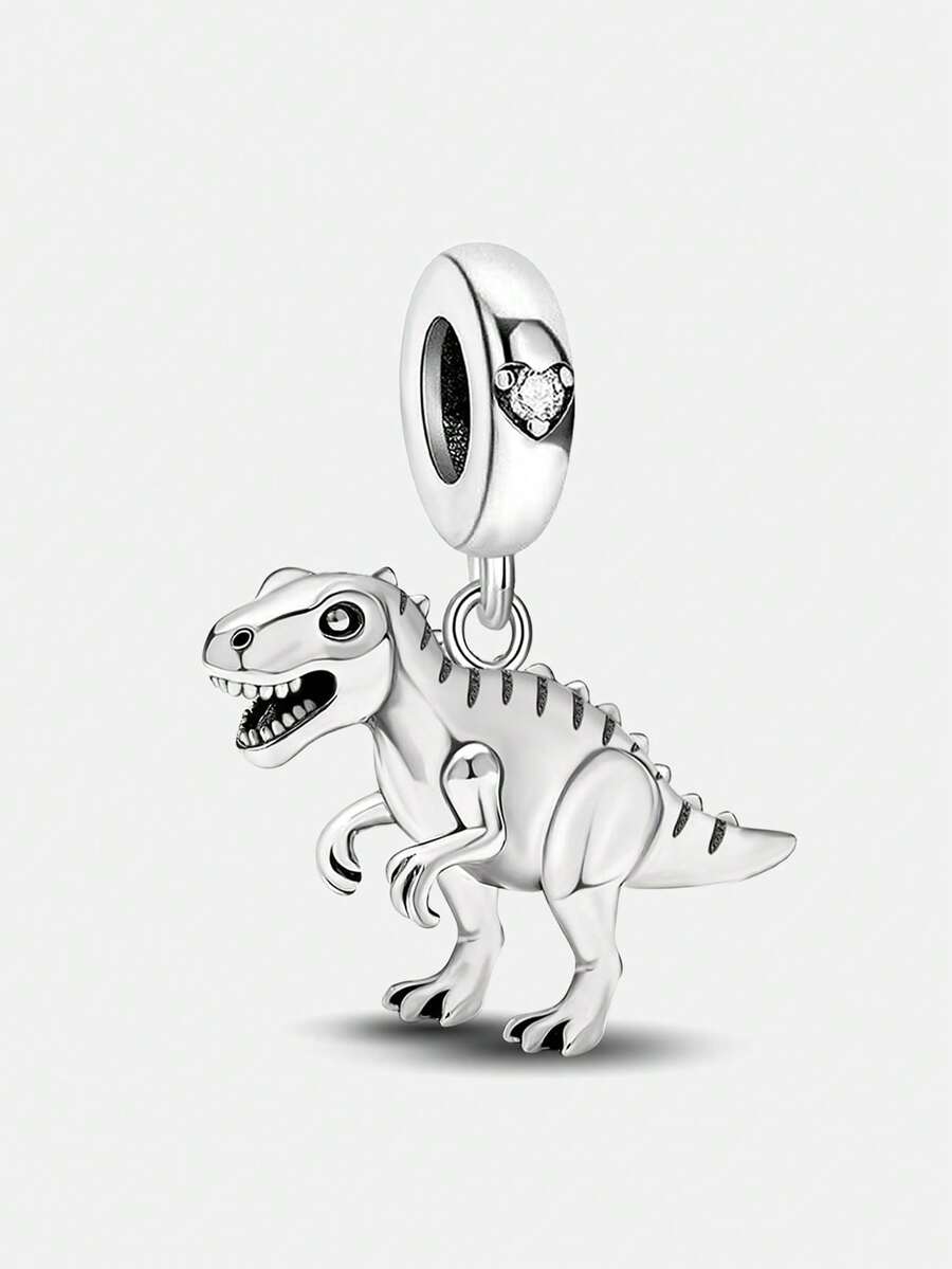 1颗霸王龙吊坠珠，适合女士手链、手镯DIY饰品制作及日常穿搭装饰。