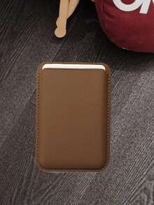 1pc Magnetic Wallet Card Holder Case Compatible With Apple 12/13/14/15/16 Pro Max + Mini