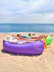 Outdoor Inflatable Slouchy Sofa Bag, Portable Inflatable Sofa Lounger - Self-Inflating Slouchy Sofa/Air Bed Without Air Pump. Inflatable Sofa Lounger - Camping And Beach Supplies, Quick Inflation Portable Inflatable Sofa, Waterproof And Leak-Proof. - Multicolor - View 8
