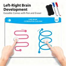 hoojojo 1 pieza Herramienta de desarrollo del hemisferio izquierdo del cerebro, 3 tamaños, juego de entrenamiento avanzado, ayuda didáctica de rompecabezas, herramienta para coordinación mano-cerebro y expansión del pensamiento, práctica de habilidades motoras finas, asistencia de interacción sensorial de control de bolígrafo, suministros de educación Montessori, esencial de vuelta a clases, ayuda didáctica para maestros, suministros de aprendizaje, adecuado para el aula, juegos en el hogar, reuniones grupales - Multicolor - Ver 2