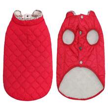 Metglad Winter Warm Dog Jacket, Cold Weather Pet Coat, Dog Snow Jacket, With Quilted Soft Dog Padded Coat. Suitable For Large, Medium, And Small Dog Breeds - Brown - View 9