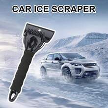 Premium Winter Car Snow Removal Tool – Durable ABS Plastic & Steel Ice Scraper With Ergonomic Handle For Scraping Snow, Ice & Frost, Compact & Easy To Store - Black - View 5