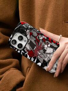 Funda de teléfono con espejo y poses dinámicas de personajes de anime. Funciona también como espejo y es compatible con  17,  16 Pro Max,  15 Pro Max,  13 y  12. Fabricada en TPU resistente, garantiza protección contra golpes y caídas. Un regalo ideal para amantes del anime, amigos, familiares y ocasiones especiales como cumpleaños, festividades o simplemente para demostrar tu cariño. - Blanco - Ver 8