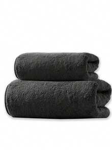 1pc/2pcs Coral Fleece Solid Color Soft, Absorbent, Non-Shedding (Thin & Light) Convenient Couple Towel, Quick-Drying For Home Use, Face Washing, Bathing, Nap Blanket, 34*75cm Hand Towel 1pc Or 70*140cm Bath Towel 1pc Or 40*80cm Large Hand Towel 1pc Or 90*170cm Large Bath Towel 1pc