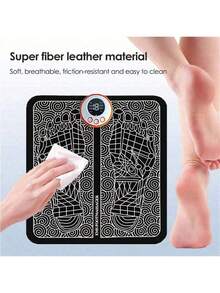 YUZHAOLIN 电动EMS足部按摩垫，缓解疼痛，放松足部，穴位按摩，肌肉刺激，改善血液循环 - 黑色 - 查看 2