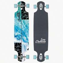 Longboard Patineta Marca San Clemente 39x9 Pulgadas - Multicolor - Ver 5