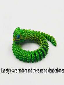 Articulated 3D Printed Python Snake Model - Collectible Plastic Display Piece For Hobbyists