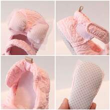 0-1岁宝宝学步鞋，卡通袜鞋，超柔软，轻便防滑保暖，适合日常及派对穿着，春秋季 - 白色 - 查看 3