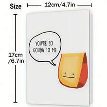 “你对我来说太美好了”创意情人节贺卡，纸袋设计，优质贺卡（12x17厘米/4.72x6.7英寸），附信封，送给妻子/丈夫/男友/女友的礼物 - 彩色 - 查看 2