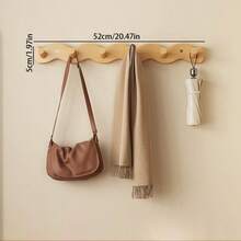 1pc Wave-Shaped Wall Mounted Hanger, No Drilling Required, Entryway Key Organizer, Creative Hanging Hook, Bedroom Over-The-Door Wave Hanger, Wallmount, Key Holder Rack - متعدد الألوان - مشاهدة 14