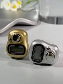 Anello contatore elettronico dal design minimalista e in metallo - Realizzato in materiale ABS, compatto e portatile, adatto per uso quotidiano e scopi commerciali. Contatore elettronico da preghiera con pulsante di conteggio manuale, anello contatore di colore casuale, accessorio per calcolatrice, adatto per negozi e uso commerciale - Multicolore - Visualizzare 5