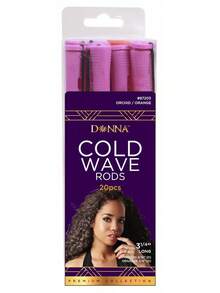 DONNA Cold Wave Rods ORCHID 3.25" 10PCS, ORANGE 3.25" 10PCS, Rollers Foam Hair Rollers Hair Curlers Hair Clips For Hairdressing Styling Heatless - 1 - Xem 2
