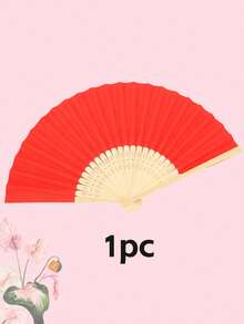 Personalized Engraved White Folding Fan, Custom Lettering Fan, Personalized Wedding Fan, Engagement Gift, Bridal Gift, Party Favor, Best Man Gift, Wedding Thank-You Gift, Birthday Gift, Baptism Gift, First Communion Gift, Personalized Gift Idea, Bamboo Folding Fan, Can Be Used For DIY Creative Blank Printing Advertising Gifts. Multifunctional, Highly Decorative, And Of Superior Quality, It Is An Ideal Gift For Her, Suitable For Tea Room, Valentine's Day, Mother's Day, Father's Day. - Multicolor - View 37