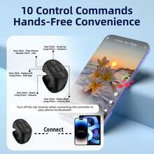 Remote Page Turner, Suitable For Kindle Paperwhite Oasis Kobo And Other E-Book Readers, Remote Page Turner With Video Recording Function, Suitable For IPad And Android Tablets (Black), Suitable For Summer Vacation, Travel, Portable Camera Wireless Shutter - Black - View 5