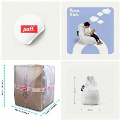 - Silln Pera para Nios Cmodo y moldeable Relleno de Perlas de Unicel Perfecto como rea Infantil 75x65 Resistente Acabado Tipo Nylon Color Fucsia