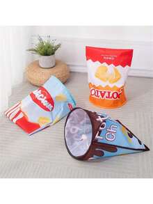 Túnel plegable de papel arrugado como juguete para gatos y amantes de los gatos, autoentretenemiento para gatear, juguete de actividad para amantes de los gatos y mamás de gatos - Multicolor - Ver 3