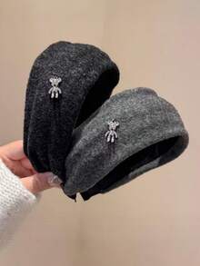 1pc Children's Minimalist Fashion Anti-Slip Headband, Versatile & Elegant Hair Accessory For Girls - Multicolor - View 2