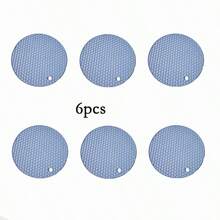 1pc/4pcs/6pcs 38cm Color Dining Mat, Round Woven Dining Mat, Light Colored Dining Table Mat, Round Dining Table Mat, Sage Green Dining Table Mat, Suitable For Circular Dining Tables, Kitchens, Birthday Parties, Wedding Parties, Holiday Themed Parties - Multicolor - View 29