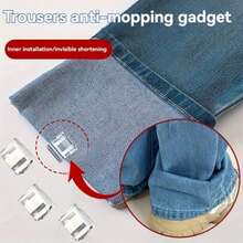 10个/5个装隐形裤腿夹，可缩短裤长，无需缝纫，卷边设计防止裤子拖地