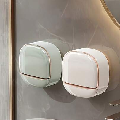 Plato de jabón de decoración navideña de lujo - Forma de ballena, plástico grueso y de drenaje grande, sin perfume para baño, cocina y organización del hogar