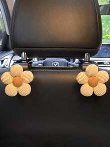 1/2个多功能小花汽车座椅挂钩，汽车配件 - 彩色 - 查看 16