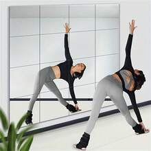 4/8/12pcs 3D Acrylic Mirror Wall Stickers, 2mm Thick Square Wall Sticker Set, Acrylic 3D Stereo Wall Hanging Mirror, Home Fitting Room Mirror, Home Gym Corridor Mirror Wall Decor, Room Decoration Sticker, Personalized Sticker, Wall Mirror, Home Decor, Bathroom Decor, Living Room Decor - 2mm - View 8