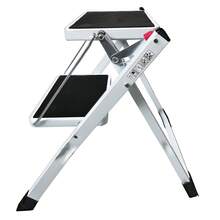 Rigogo Heavy Duty Steel Step Stool | Foldable Platform Ladder With Non-Slip Pads For Kitchen, Bathroom, Office | Stable Seat & Step For Adults & Kids - Multi-Functional Small Stool  KESLSS-1~4XE-UK - Black - View 7