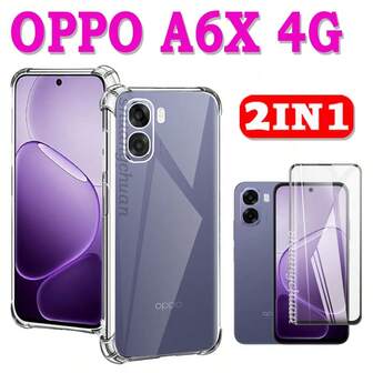 For OPPO A6X 4G Transparent Anti-Drop Phone Case, OPPO A6X Anti-Peep Film, Large Curvature Silk Screen High Aluminum Screen Protector Screen Protection Essentials, Applicable To Daily Shield, Office, Home Daily Shield Office Home Phone Screen Protector Phone Accessories Waterproof Shockproof Anti-Fall Scratch Resistant