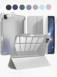 Compatible With IPad A16 Case 11th Generation 11 Inch 2025, IPad 10th Generation Case 10.9 Inch 2022, Clear Slim Protective Cover With Apple Pencil Holder & Charging Adapter Black