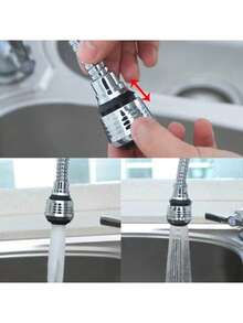 360° Rotating Anti-Splash Faucet Sprayer Head, Kitchen Water Saving Device, Universal Swivel Aerator Filter Booster Nozzle, Kitchen Tool