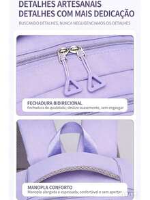 Girls' School Backpack With 180° Opening, Waterproof, Super Lightweight, And Multiple Pockets - 黑色 - 查看 4