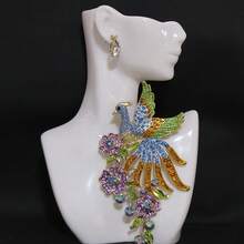 1pc Retro Heavy Industry Phoenix Brooches For Ladies,Suitable Shirt Collar Clothing Accessory, Party And Wedding Gift Valentines,Mom,Mother,Mother's Day,Gift - 彩色 - 查看 5