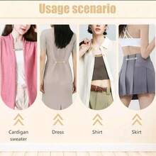 1pc Vintage Waist Belt And Shirt Clip, Waist Cincher For Dresses, Cardigans, Sweaters, Tops And Pants