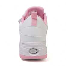 Unisex Student Roller Skate Shoes With Wheels, Girls/Boys Retractable Double/Four Wheels Roller Skates, New Design - Pink - View 11
