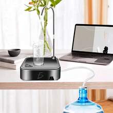 ELE-GATE Dispensador de Agua Eléctrico con Bomba Automática y Batería Recargable USB - Negro - Ver 1