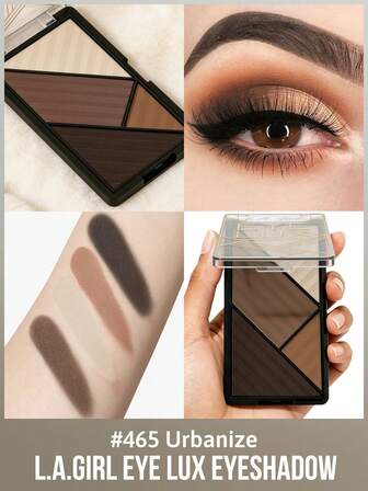 L.A. Girl L.A.Girl Eye Lux Eyeshadow Palette, Easy To Color, Long-Lasting And Non-Fading, Can Be Used As Blush, Bronze Powder, And Eyebrow Powder, GES465 Urbanize, Vibrant Colors, No Powder Fallout, Multifunctional Makeup Kit, Matte & Pearly-Lustre, Suitable For All Skin Tones, Daily Makeup, Special Occasions,Holiday Parties.