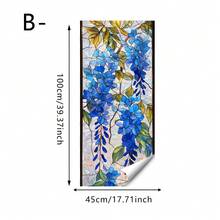 1/5片彩虹窗貼膜，靜電吸附玻璃貼紙，復古花卉圖案，隱私貼膜，可移除可重複使用乙烯基貼紙，居家客廳裝飾陽光捕捉器 - 彩色 - 查看 16