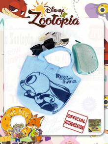 疯狂动物城卡通图案毛绒手提包，女士手提包，适合日常穿搭、假日聚会、购物、送礼。 - 彩色 - 查看 8