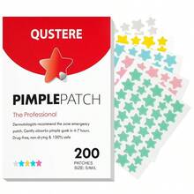 Pimple Patches For Face Hydrocolloid Acne Patches Cute Star Zit Covers Colorful Spot Stickers With Tea Tree Salicylic Acid And Cica Oil 3 Sizes 10mm 12mm And 14mm 200 Count - 200裝(1包) - 查看 2
