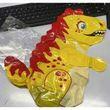 Bolsa de boxeo inflable de dinosaurio colorida - Oscilación vertical, PVC duradero, rosa/verde/amarillo Deportes y diversión, excelente para la sala de juegos, dinosaurio - Multicolor - Ver 8