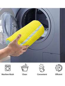 (2Pcs White, Yellow, Blue, Grey) Shoe Cleaning Bags, Shoe Washing Machine Bags, Reusable Washing Machine Bags For All Shoe Types And Sizes, Deep Cleaning Shoe Bags - Multicolor - View 11