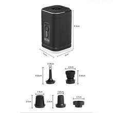 AceGrap 3-In-1 Mini Portable Electric Air Pump With LED Light, USB Rechargeable Quick Inflate & Deflate Pump For Air Mattress, Camping Gear, Pool Floats & Vacuum Bags - A - View 3
