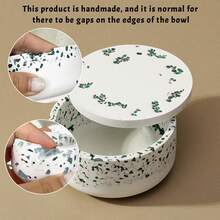 1件天然石砾宝石雕刻透石膏盘圆形水晶碗灵气疗愈冥想装饰能量宝石斋月圣诞节礼物 - 石膏碗 - 查看 11