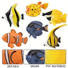 1pc Tropical Fish Model, Marine Fish Model, Micro Landscape Aquarium Decor - Multicolor - View 8