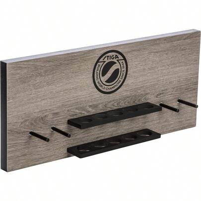 STIGA Ping Pong Storage Wall Rack Holds Up To 10 Balls And 6 Paddles Easy Mount For Any Flat Surface