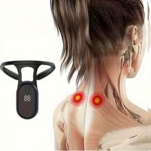 Body Shaping And Neck Shaping Equipment, Men's And Women's Strapless Intelligent Posture Training Device, Portable Neck Soothing Device, Massager For Soothing Sitting Neck Device - 黑色 - 查看 4