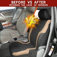 9件/4件套汽车座椅套，涤纶面料，兼容安全气囊，通用尺寸，女士汽车配件，新款设计 - 9304 - 查看 11