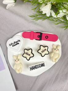 7pcs Cute Rabbit Animal Shoe Decoration Set, Detachable PVC Decor, Creative Street Style Accessory, Perfect Christmas Gift - Multicolor - View 1