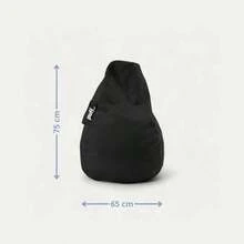 - Silln Pera para Nios Cmodo y moldeable Relleno de Perlas de Unicel Perfecto como rea Infantil 75x65 Resistente Acabado Tipo Nylon Color Fucsia - Negro - Ver 3