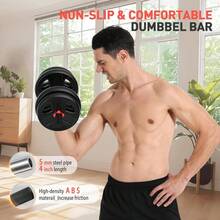 Adjustable Dumbbell Set 20 30 40 55 60 70 80 90 Lbs Free Weights With Connector 2 In 1 Dumbbell Barbell Kettlebell For Home Gym Workout Strength Training For Men Women - 1 - 查看 4